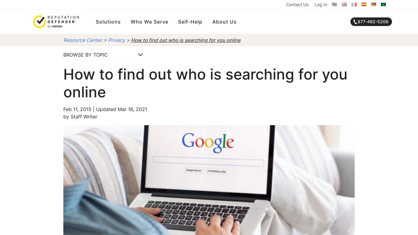 How to find out who is searching for you online